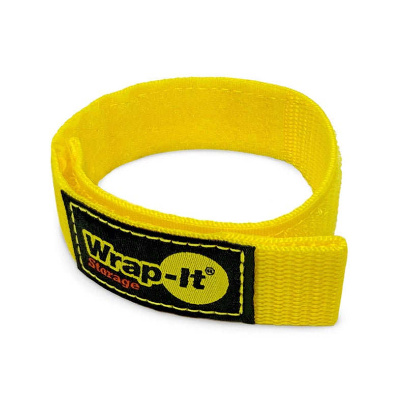 Wrap-It Storage Quick-Straps by Wrap-It Storage - 12" (12 Pack) Yellow - Extension Cord Holder for RV and Boat Organizing - Image 1